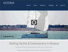 Tablet Screenshot of octopusyachting.com